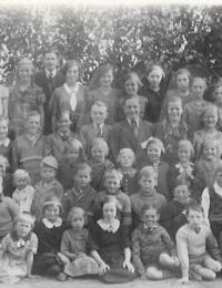 Moseby skole, Maribo amt, ca. 1936